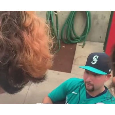 Cal Raleigh Seattle Mariners size Xl game model jersey signed with proof