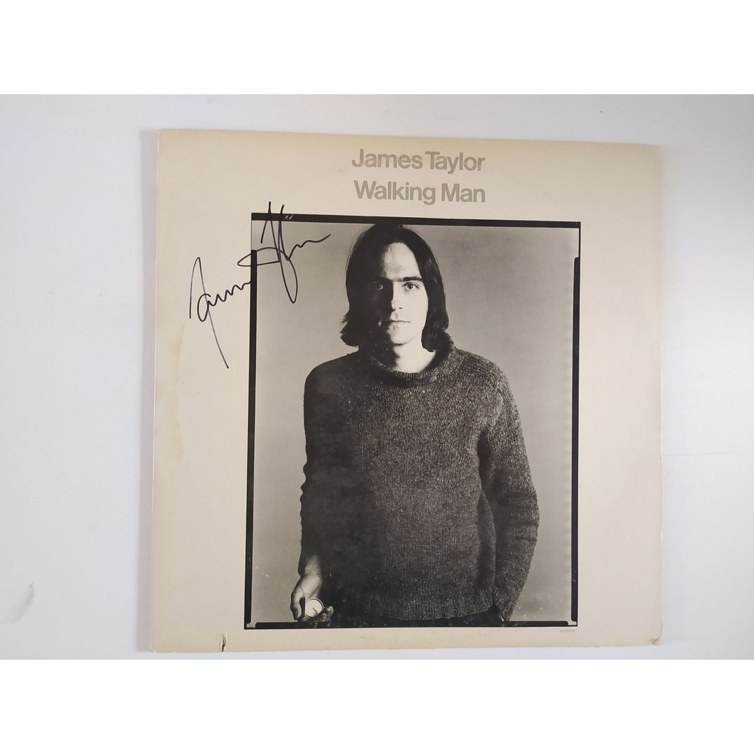 James Taylor Walking Man original LP signed with proof