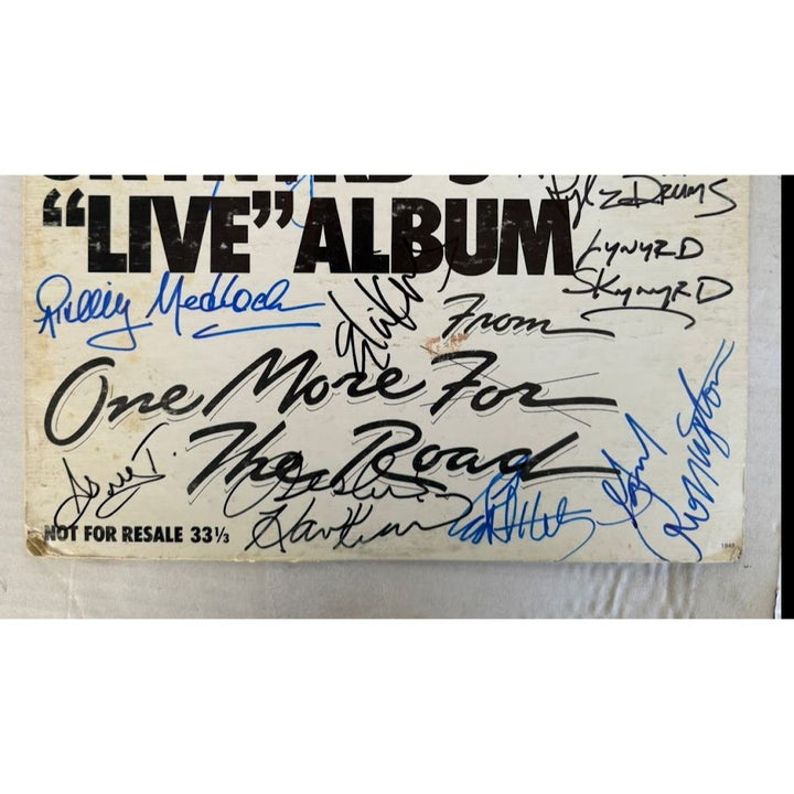Lynyrd Skynyrd "One More From The Road" LP signed with proof.