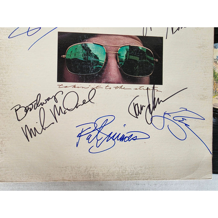 The Doobie Brothers ''Living on the Fault Line'' LP signed with proof.