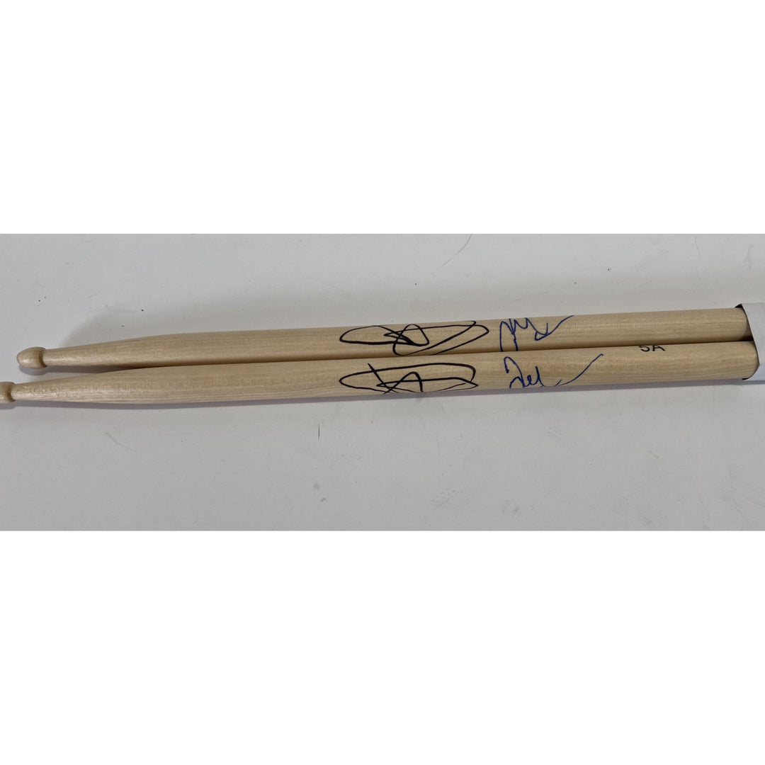Taylor Hawkins David Grohl Foo Fighters Drumsticks signed with proof.