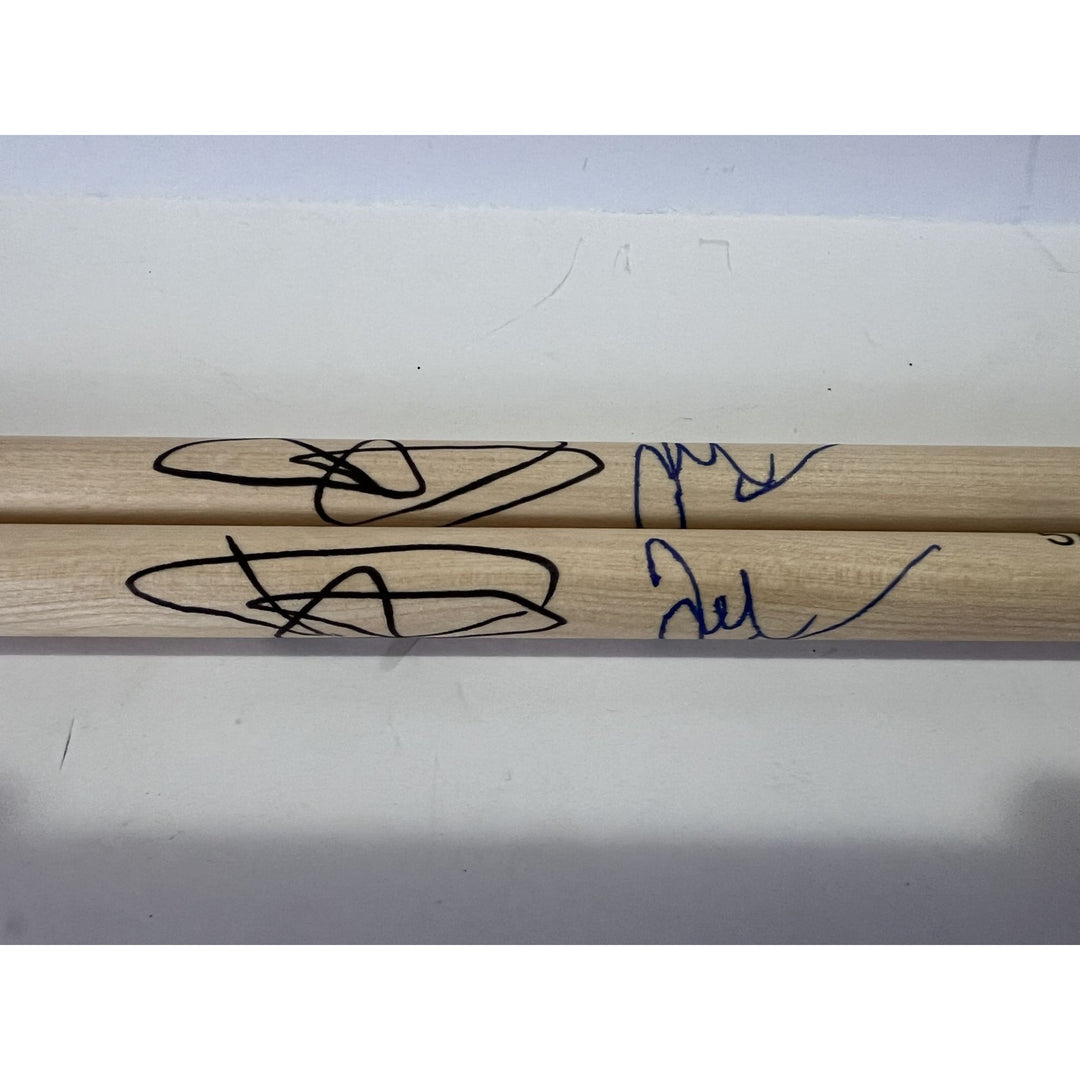 Taylor Hawkins David Grohl Foo Fighters Drumsticks signed with proof.