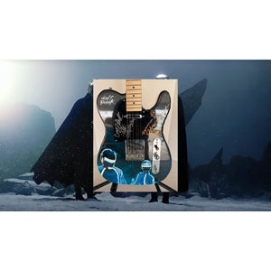 Daft Punk (Thomas Bangalter & Guy Manuel de Homem-Christo) signed with sketch on "One of a Kind" telecaster full size electric guitar $3499