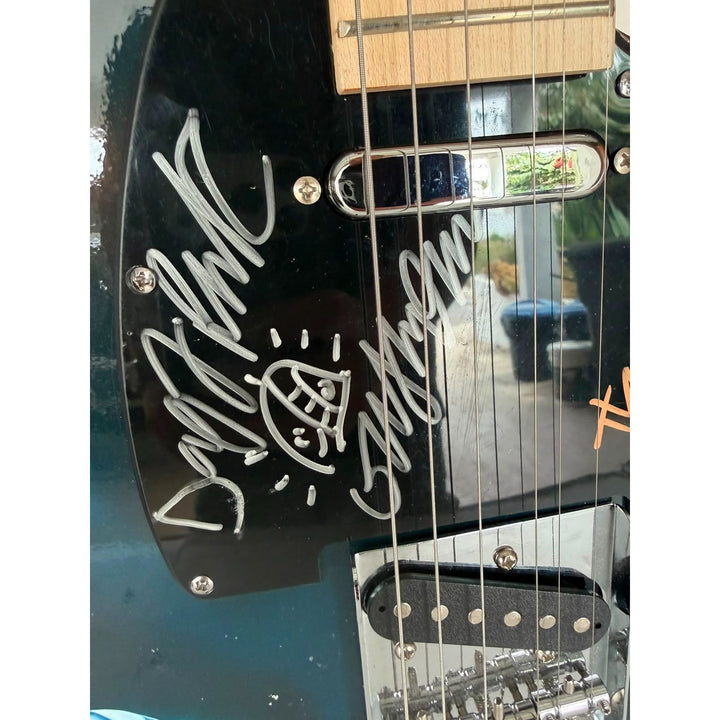 Daft Punk (Thomas Bangalter & Guy Manuel de Homem-Christo) signed with sketch on "One of a Kind" telecaster full size electric guitar $3499.