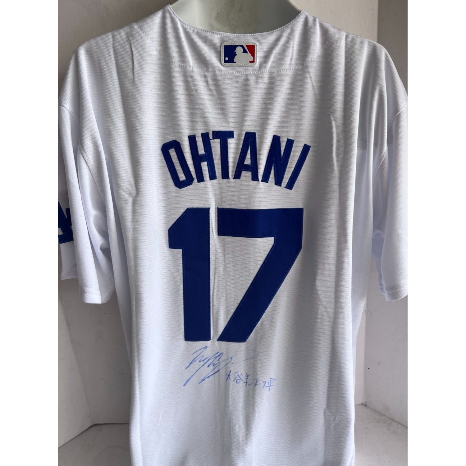 shohei ohtani Los Angeles Dodgers nike jersey signed in english and japanese with proof