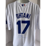 Load image into Gallery viewer, shohei ohtani Los Angeles Dodgers nike jersey signed in english and japanese with proof
