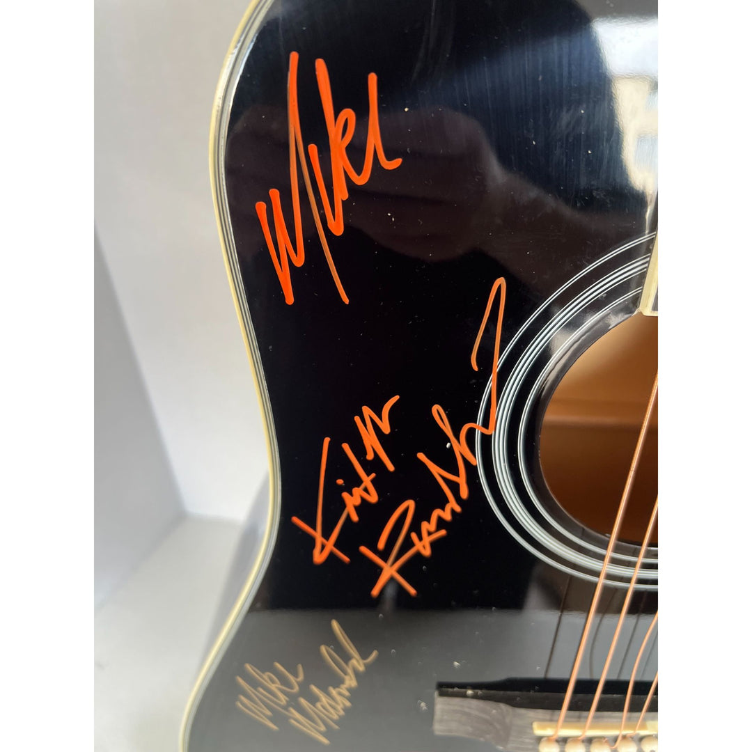 The Doobie Brothers Tom Johnston Patrick Simmons Michael McDonald Jeff "Skunk" Baxter and Keith Knudsen full size acoustic guitar signed