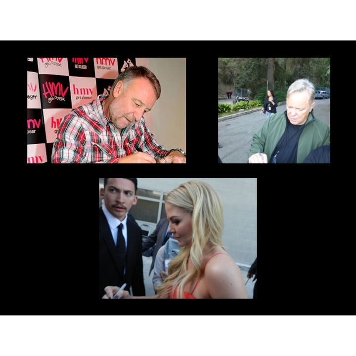 New Order Peter Hook, Bernard Sumner, Stephen Morris and Gillian Gilbert  full size acoustic guitar signed with proof.