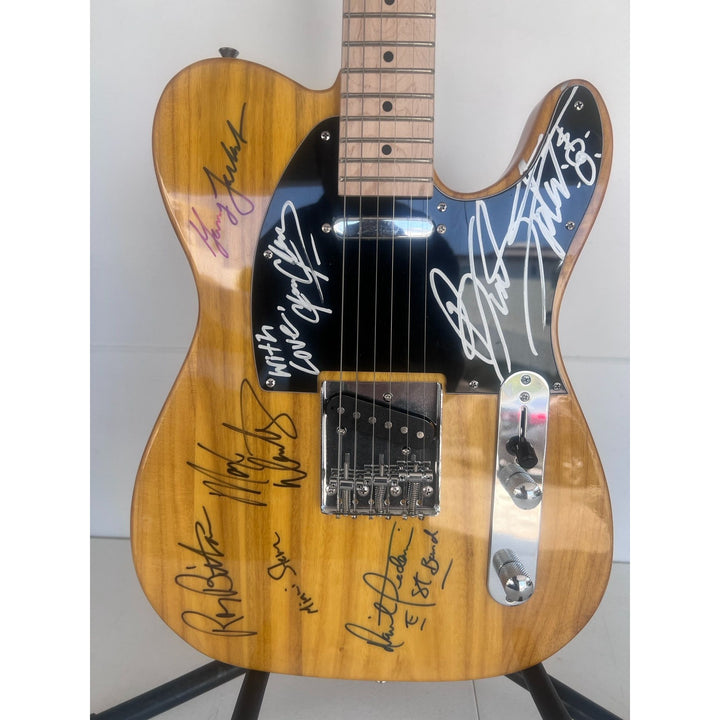 Bruce Springsteen Clarence Clemons and the E street band telecaster electric guitar signed with proof.