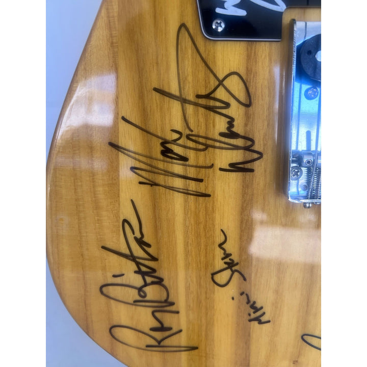 Bruce Springsteen Clarence Clemons and the E street band telecaster electric guitar signed with proof.
