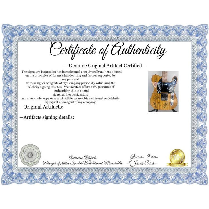 Bruce Springsteen Clarence Clemons and the E street band telecaster electric guitar signed with proof.