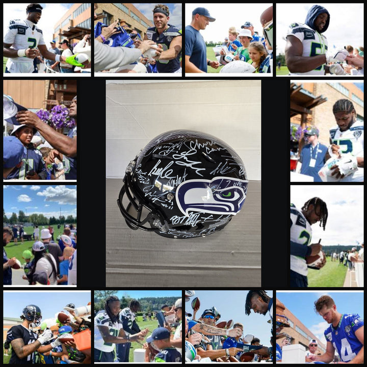 Signing-photo collage of original photographs and exact helmet #6