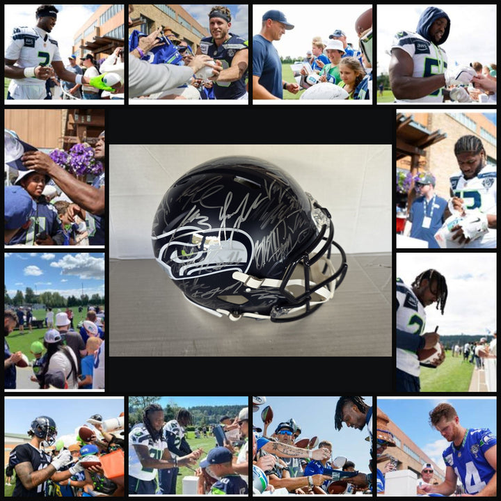 Signing-photo collage of original photographs and exact helmet #8