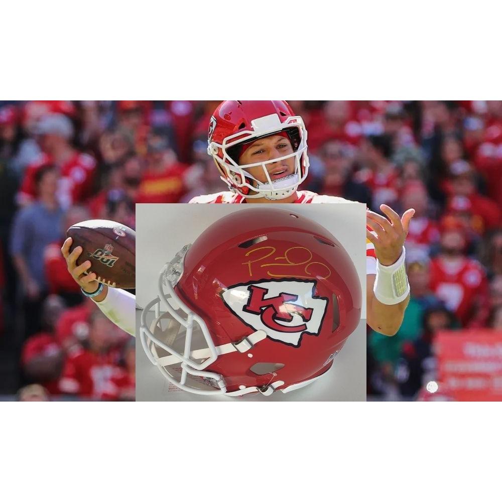 Patrick Mahomes Kansas City Chiefs Riddell Speed game model authentic