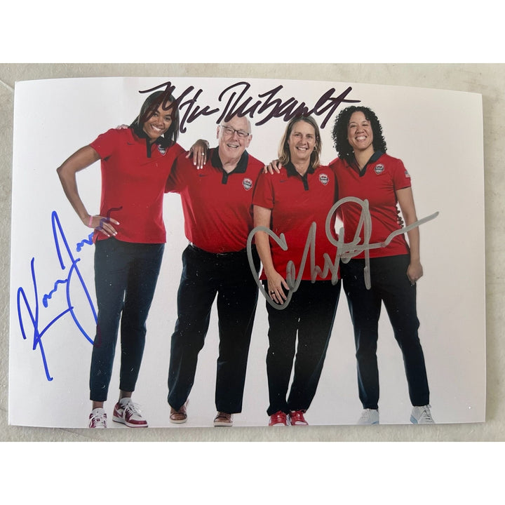 COACHES Cheryl Reeve Mike Thibault Kara Lawson USA Women Basketball Team 5x7 signed