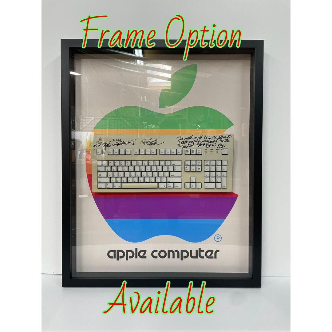 Steve Jobs "I love manufacturing" signed with inscription vintage Apple Keyboard signed with proof Awesome Artifacts