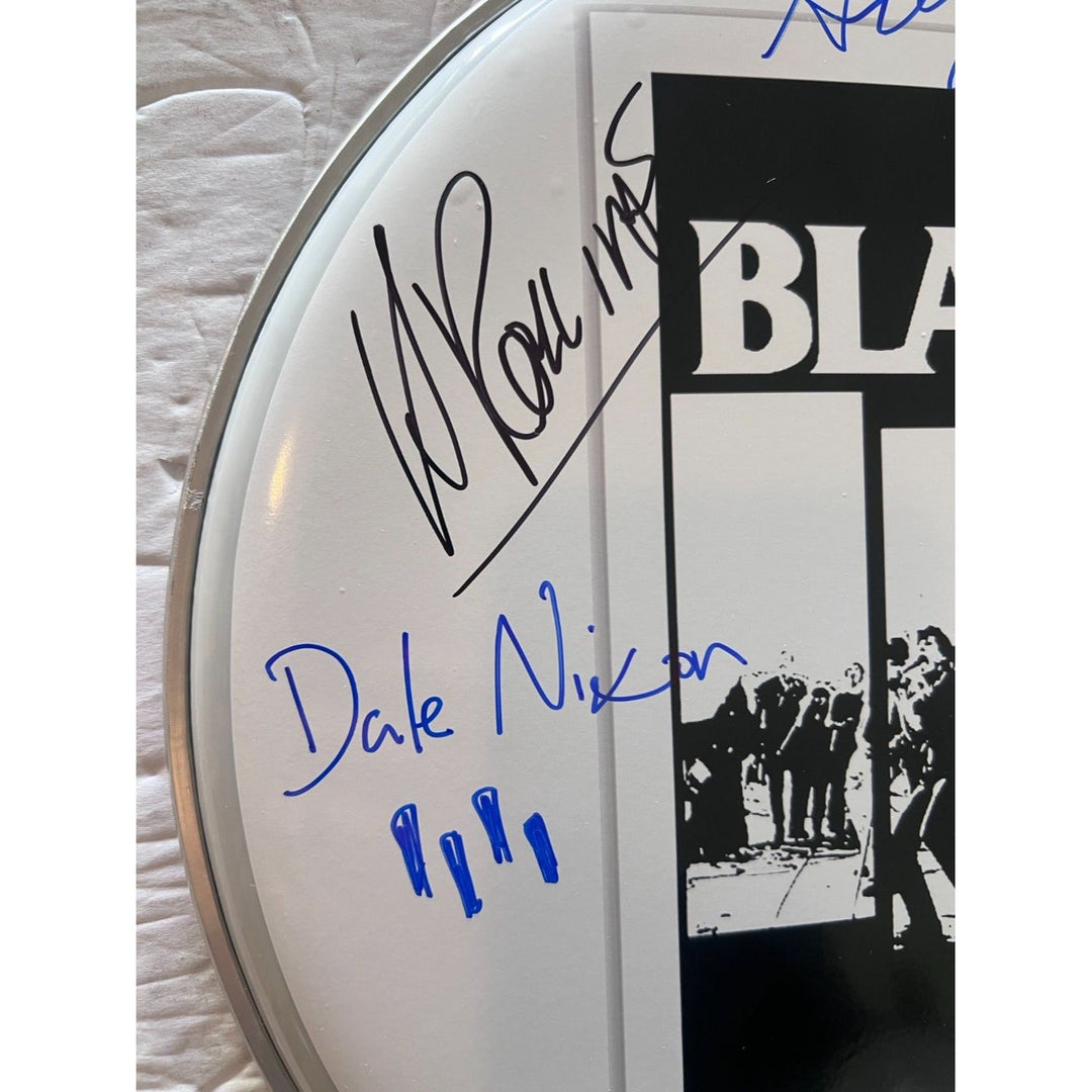 Henry Rollins and Black Flag 14-in one-of-a-kind drumhead signed with proof Awesome Artifacts