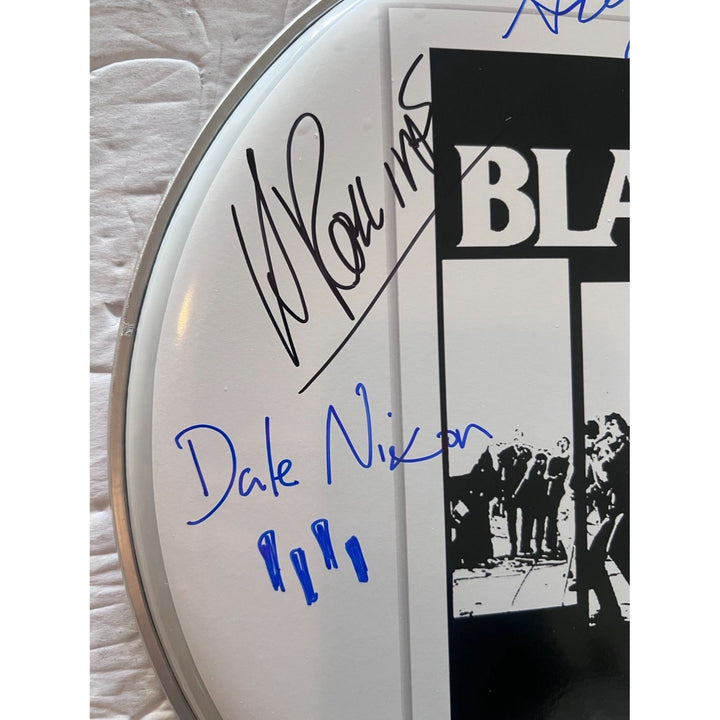 Henry Rollins and Black Flag 14-in one-of-a-kind drumhead signed with proof Awesome Artifacts