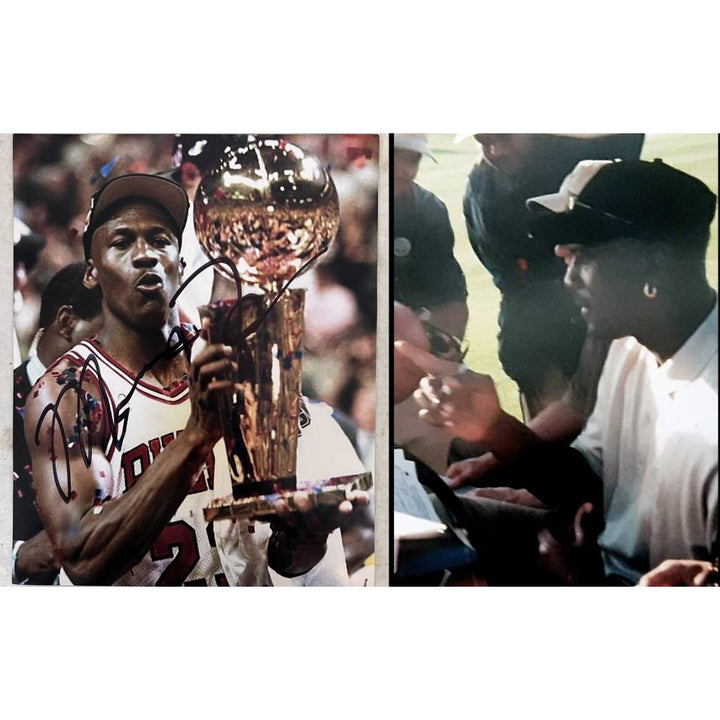 Michael Jordan Chicago Bulls 8x10 photo signed with proof.