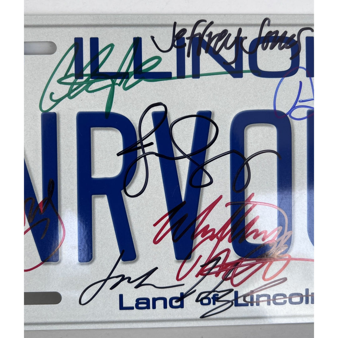 Ferris Bueller's Day Off original licence plate signed Matthew Broderick John Hughes Jennifer Grey Charlie Sheen Ben Stein.