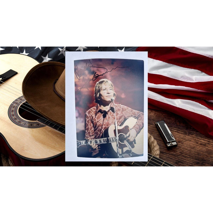 John Denver Country Music Legend 5x7 Photo signed with proof.