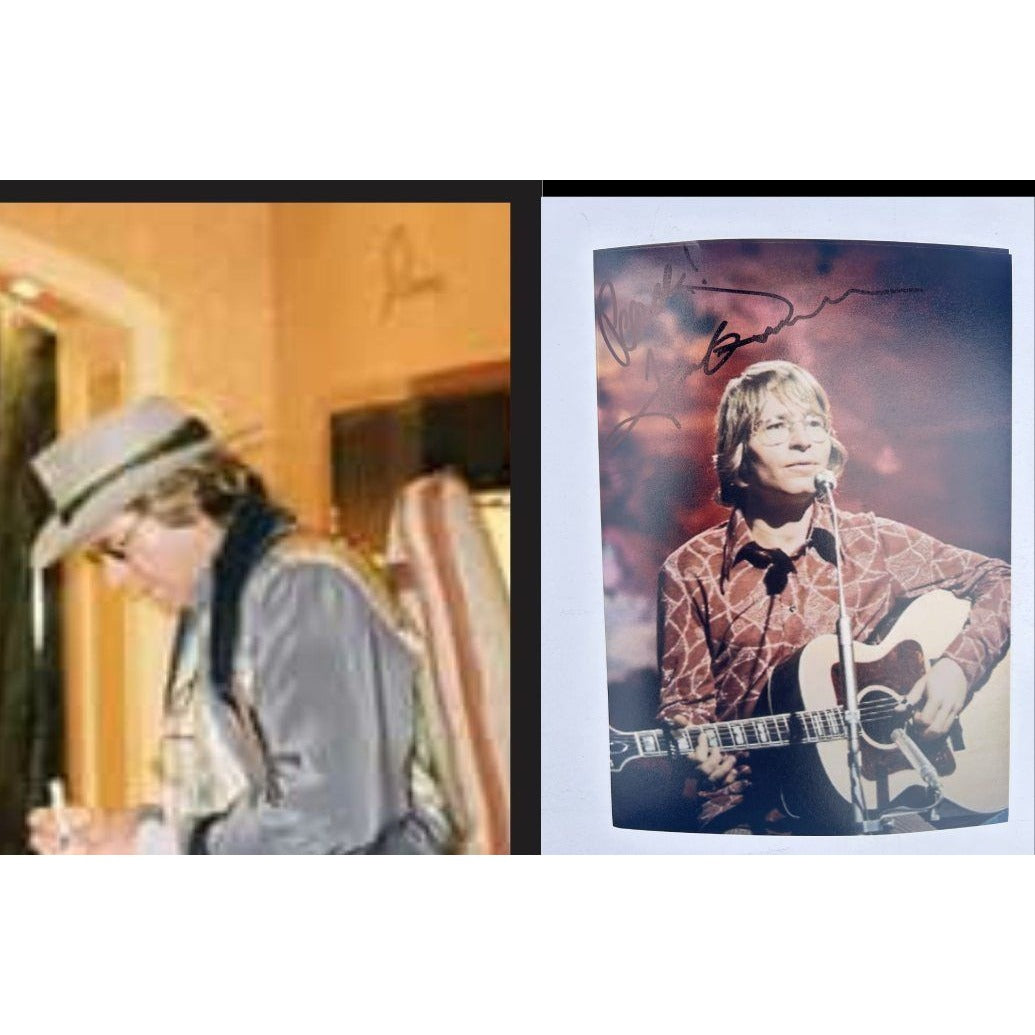 John Denver Country Music Legend 5x7 Photo signed with proof.