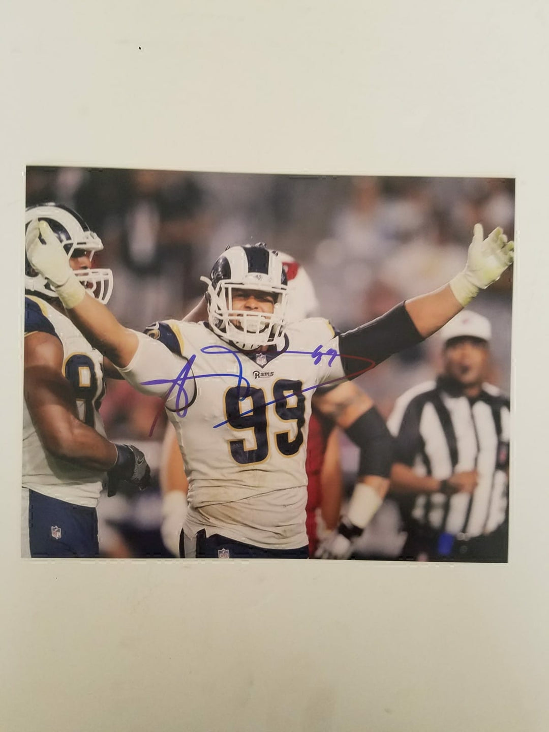 Aaron Donald Los Angeles Rams 8x10 photo signed with proof