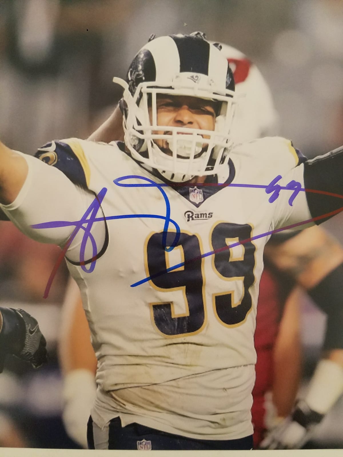 Aaron Donald Los Angeles Rams 8x10 photo signed with proof