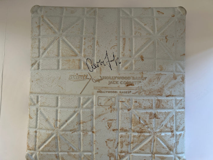 Aaron Judge authentic Yankee game used base from Yankee stadium signed with proof