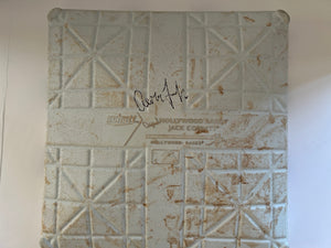 Aaron Judge authentic Yankee game used base from Yankee stadium signed with proof