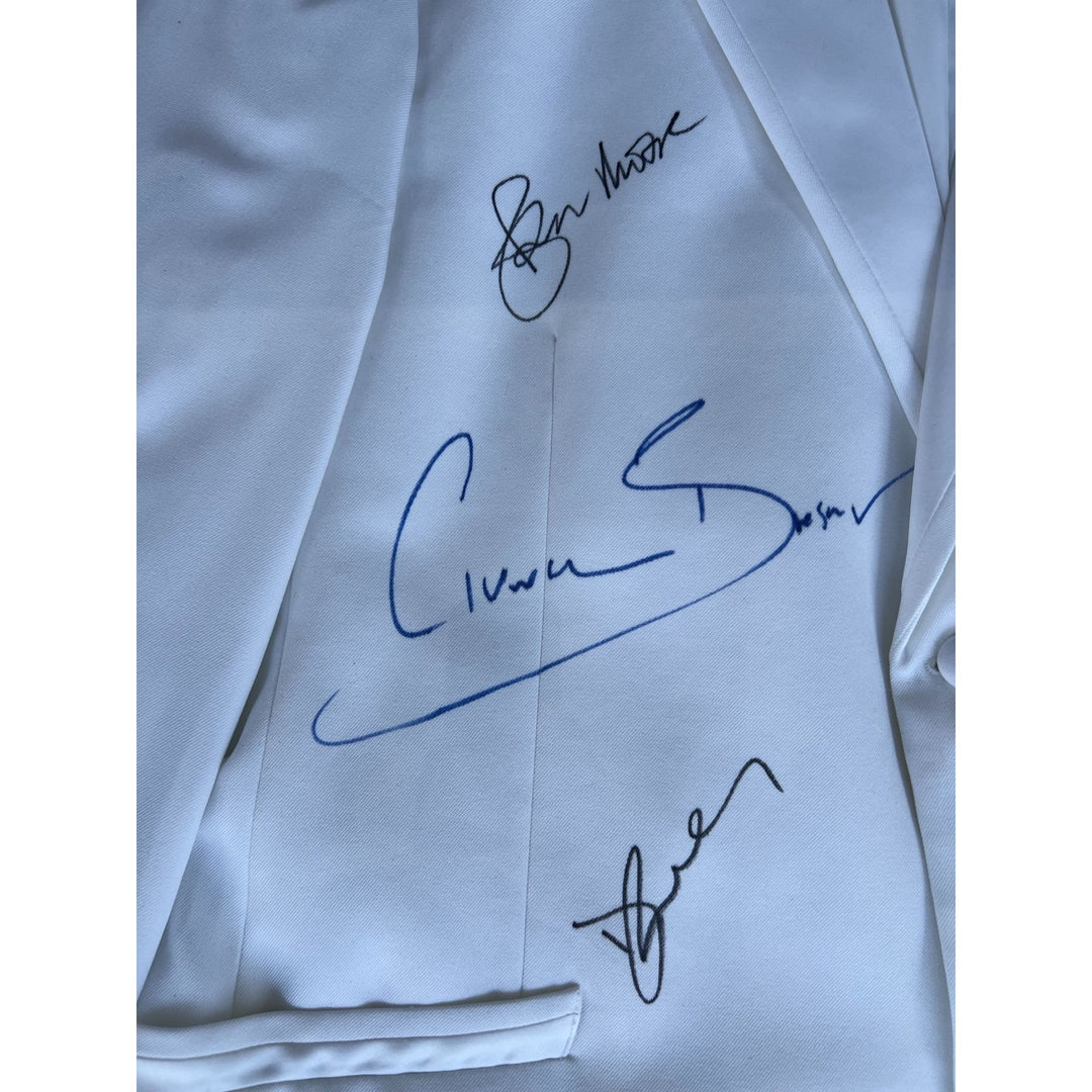 James Bond 007 full size tuxedo signed by Sean Connery, Daniel Craig, George Lazenby, Roger Moore, Timothy Dalton, Pierce Brosnan