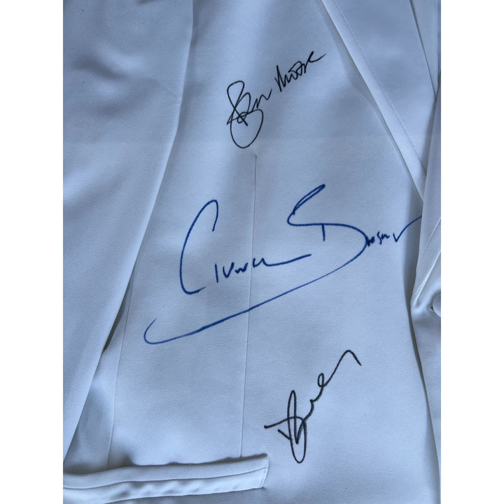 James Bond 007 full size tuxedo signed by Sean Connery, Daniel Craig, George Lazenby, Roger Moore, Timothy Dalton, Pierce Brosnan