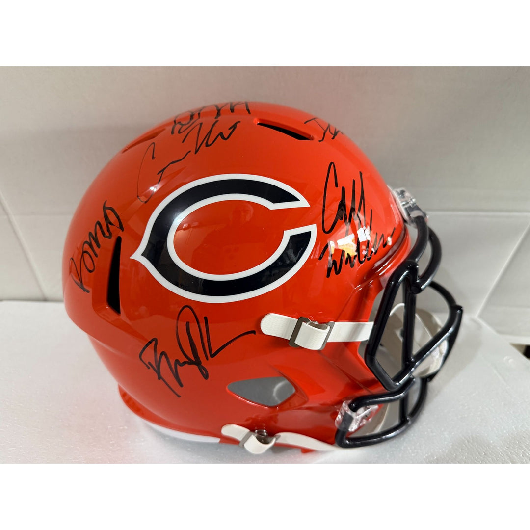 Chicago Bears Riddell full size helmet signed with proof
