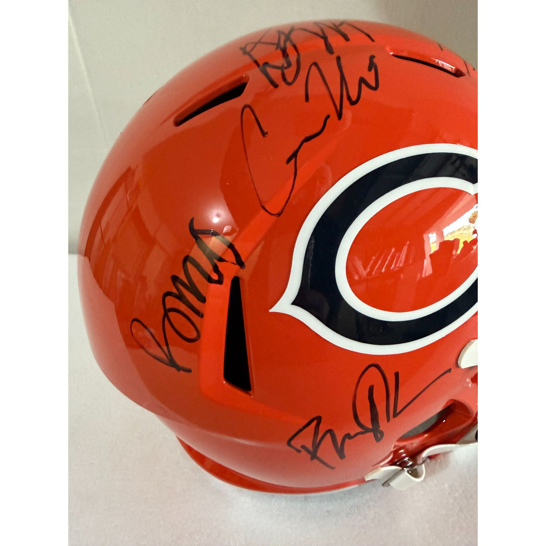 Chicago Bears Riddell full size helmet signed with proof
