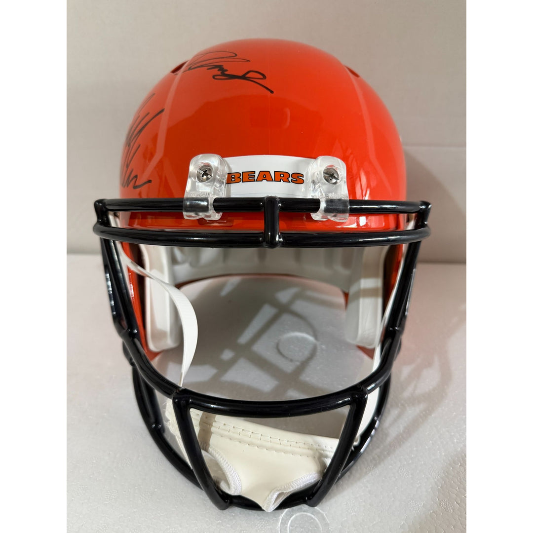 Chicago Bears Riddell full size helmet signed with proof