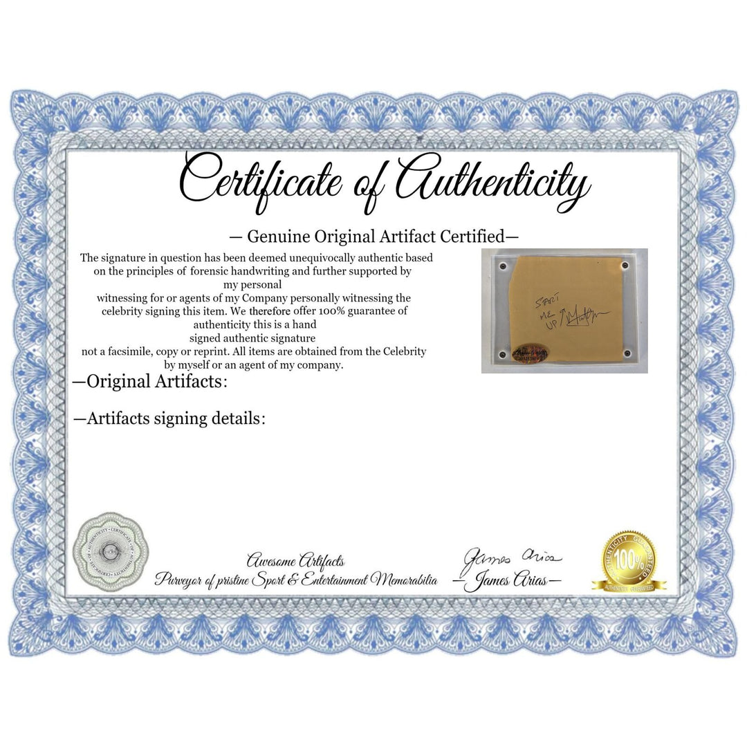 Mick Jagger lead singer Rolling Stones "Start Me Up inscription" Vintage autograph book page signed with proof