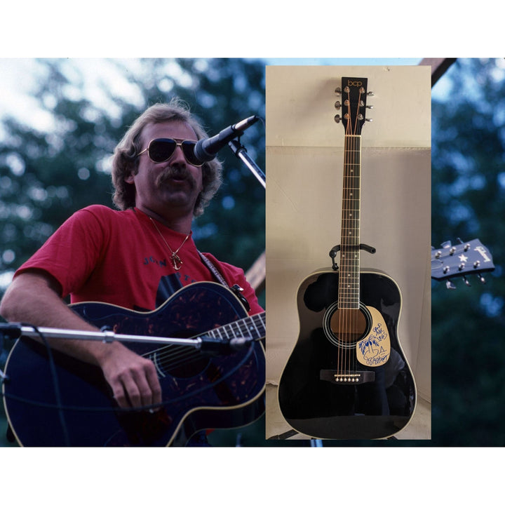 Jimmy Buffett 41' full size acoustic guitar signed with proof