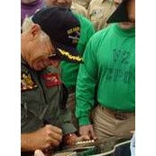 Jimmy Buffett 41' full size acoustic guitar signed with proof