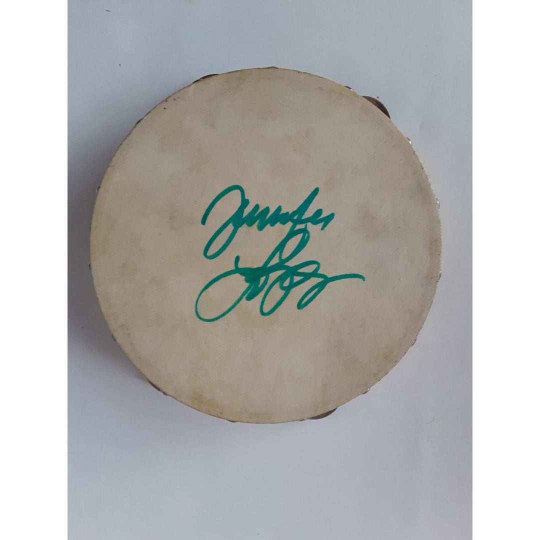 Jennifer Lopez JLo signed tambourine with proof.