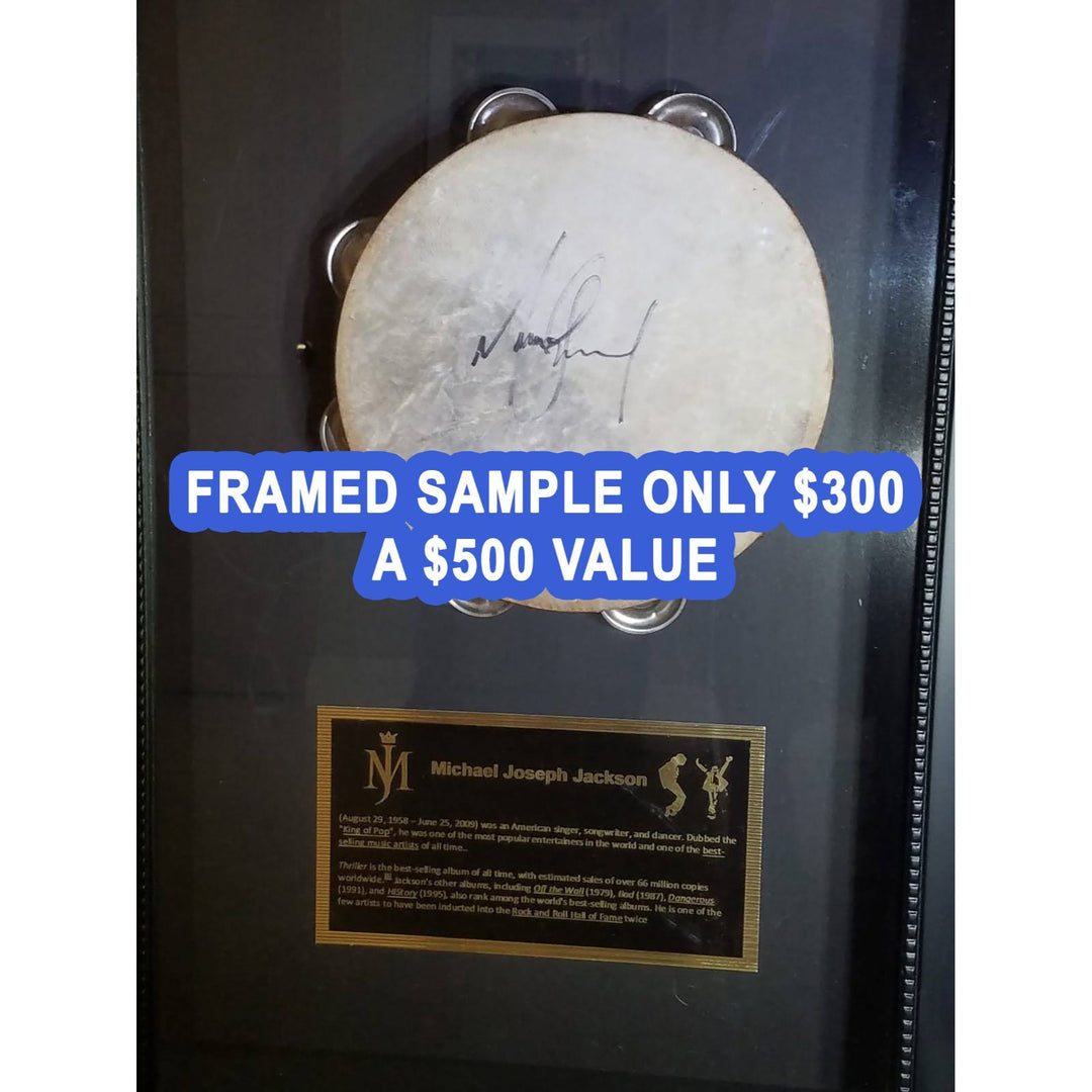 Jennifer Lopez JLo signed tambourine with proof.