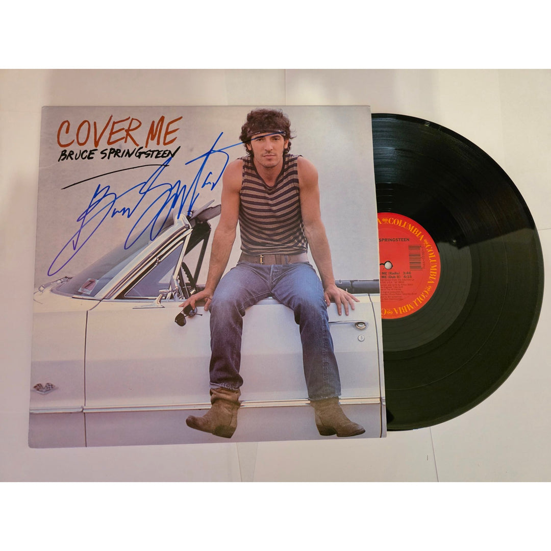 Bruce Springsteen "Cover me" LP signed with proof.