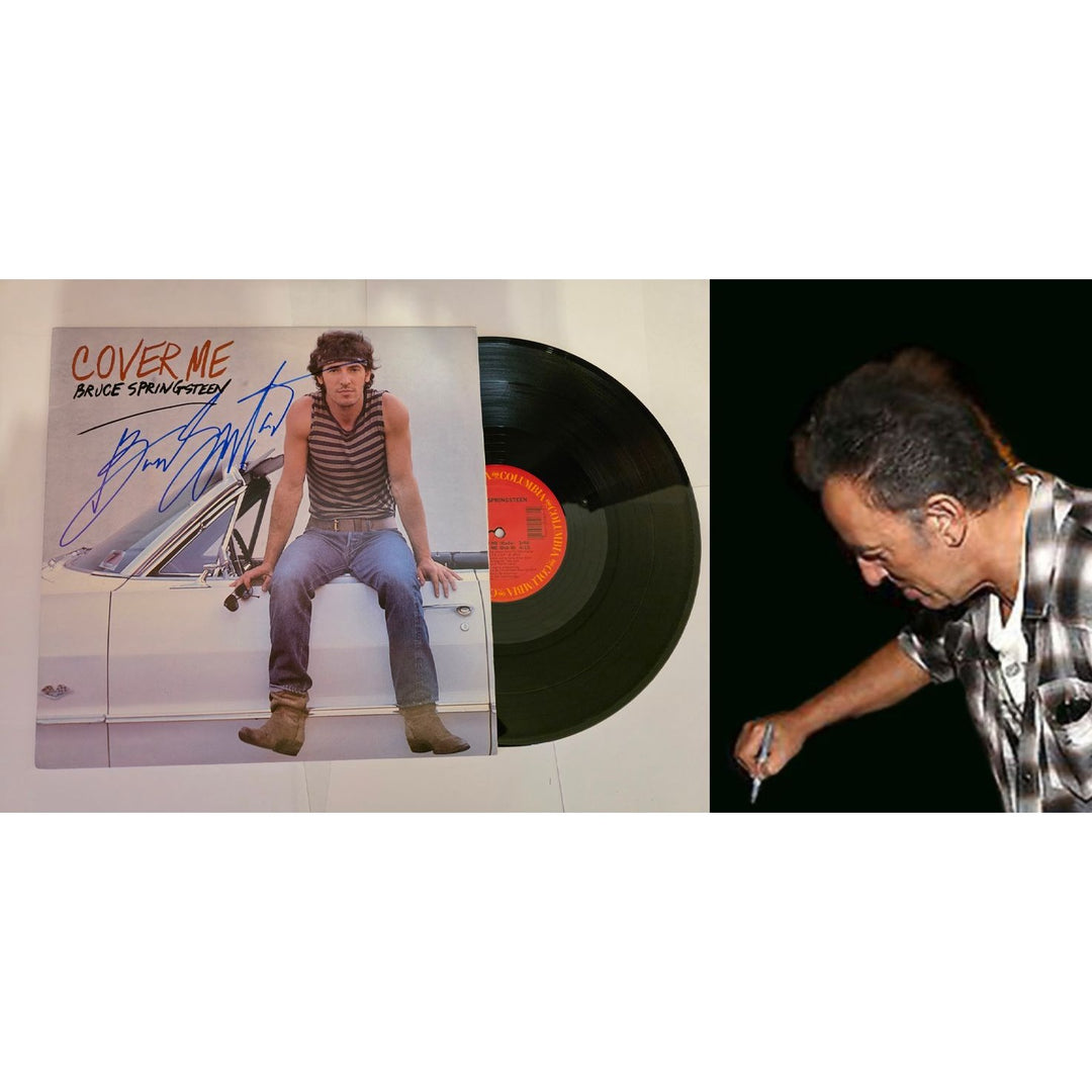 Bruce Springsteen "Cover me" LP signed with proof.