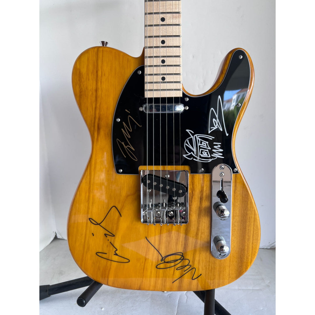 David grohl Taylor Hawkins the Foo Fighters Telecaster electric guitar signed with proof