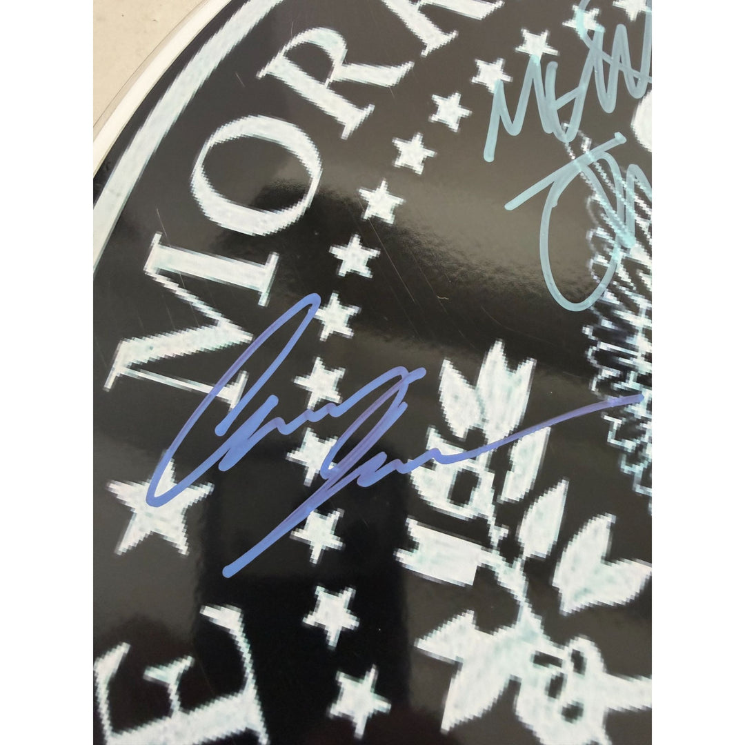 Morrissey, Johnny Marr, Andy Rourke, Mike Joyce, The Smiths Drumhead signed with proof.