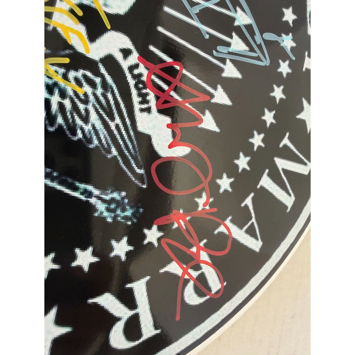 Morrissey, Johnny Marr, Andy Rourke, Mike Joyce, The Smiths Drumhead signed with proof.