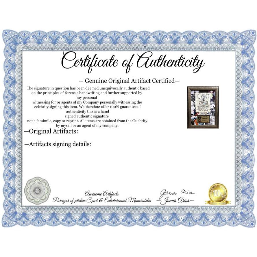 Pablo Escobar.  signed 1982 Columbian  peso Roberto Escobar personally witnessed with notary stamp and signature one of a kind.