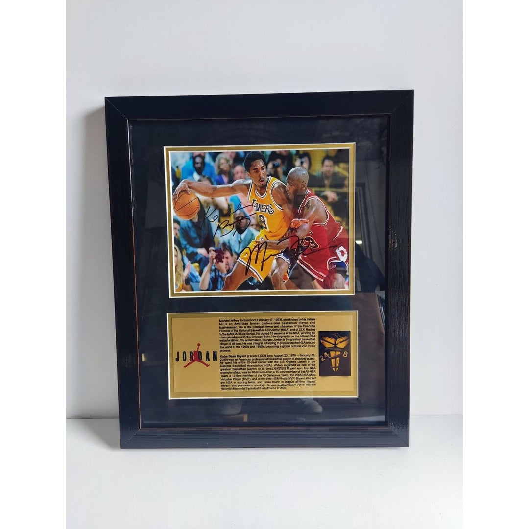 Michael Jordan and Steph Curry 8x10 photo signed with proof