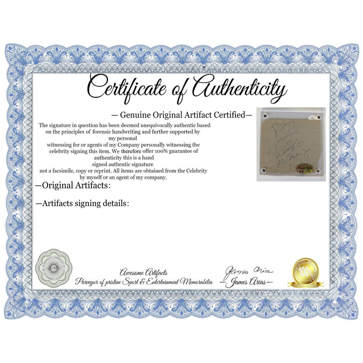 Freddie Mercury Queen Vintage autograph book page signed with proof