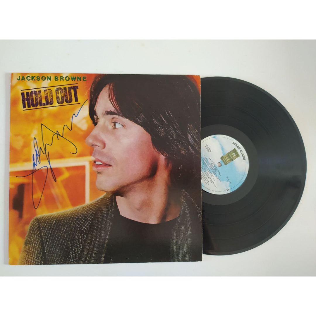 Jackson Browne Hold Out LP signed with proof