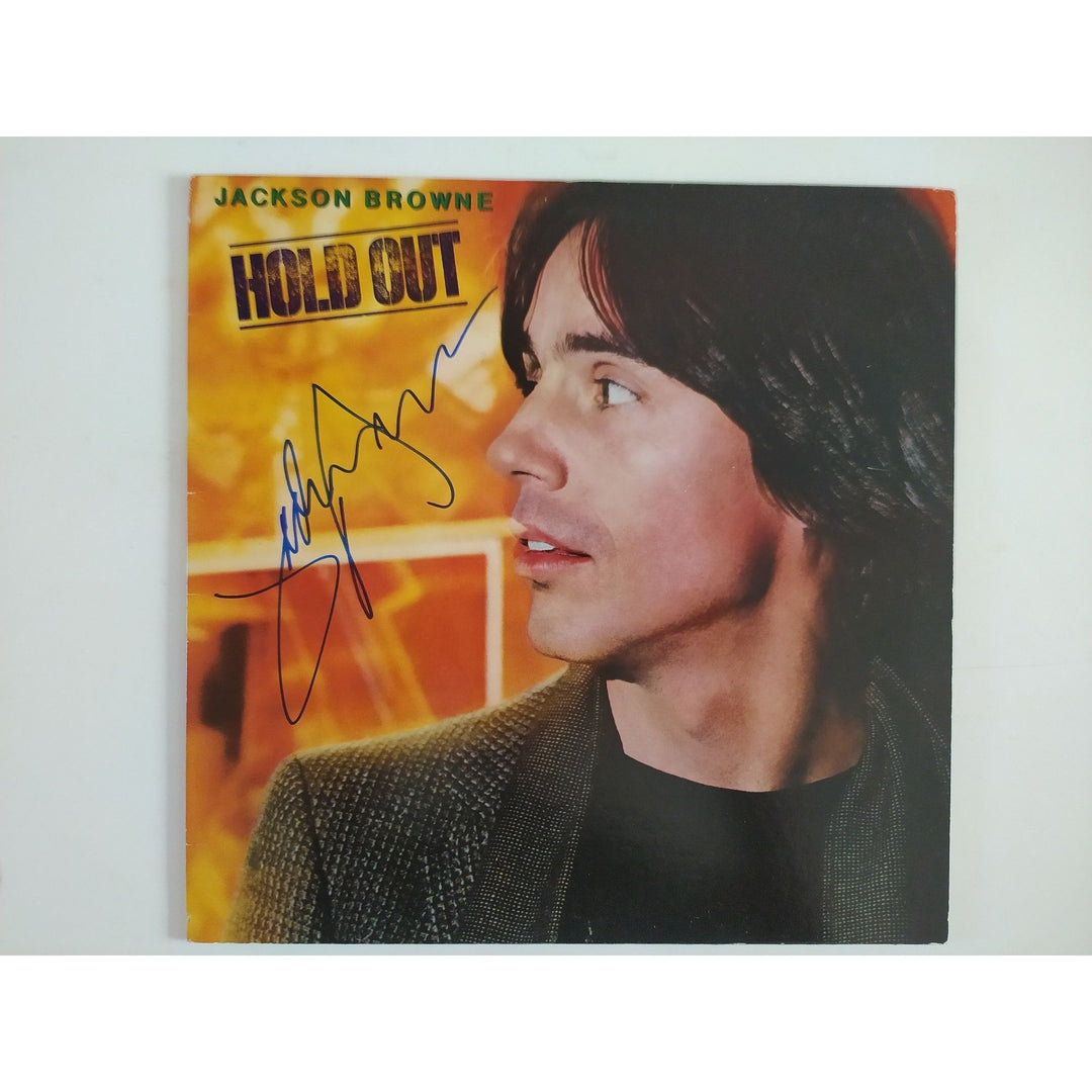 Jackson Browne Hold Out LP signed with proof